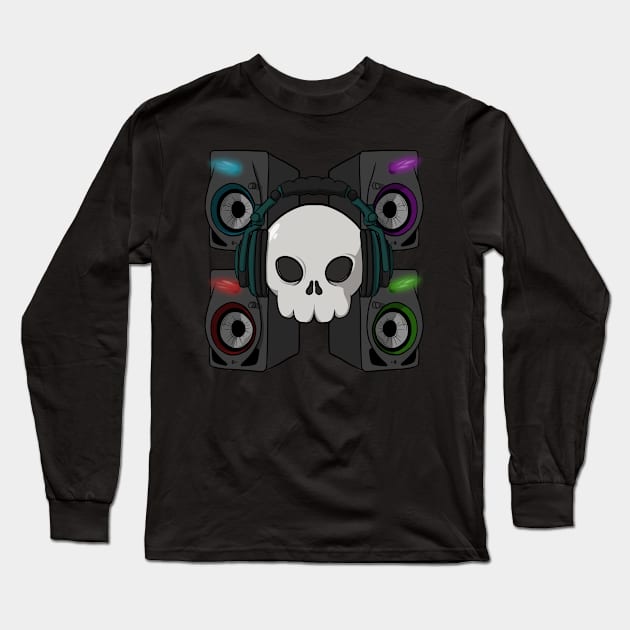 Deejays cre Jolly Roger pirate flag (no caption) Long Sleeve T-Shirt by RampArt